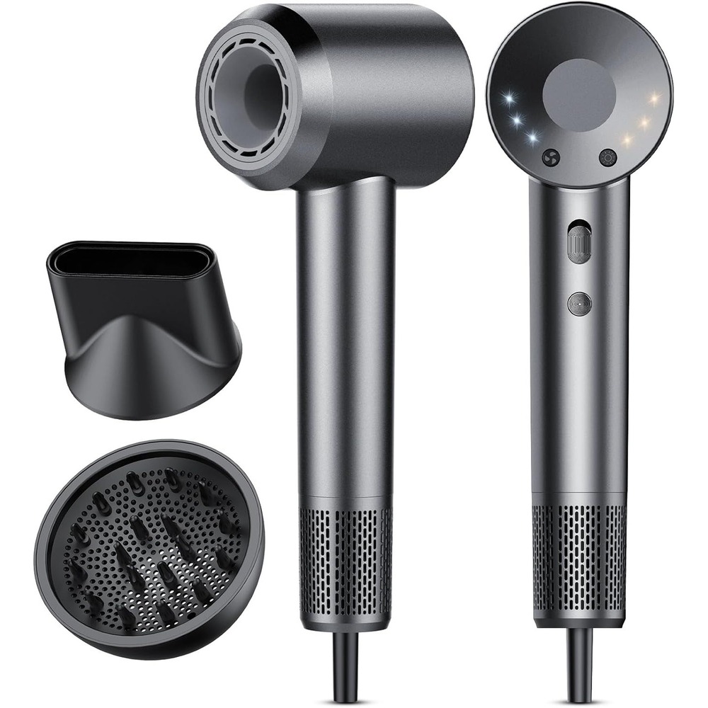 PROFESSIONAL HIGH-SPEED BLOW DRYER - METALLIC GRAY